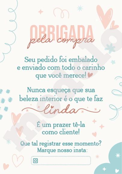 Cartão Agradecimento ao Cliente