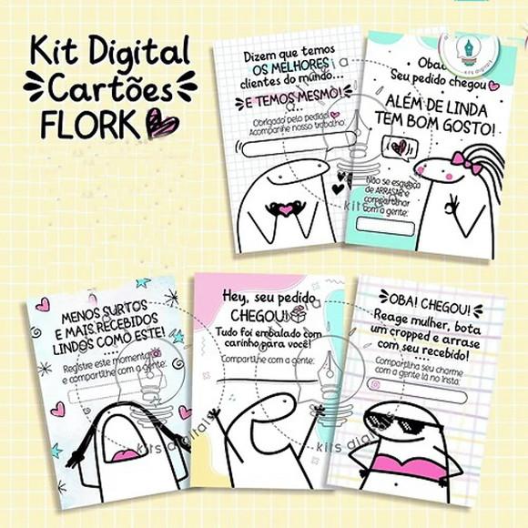 Cartão Agradecimento ao Cliente Flork