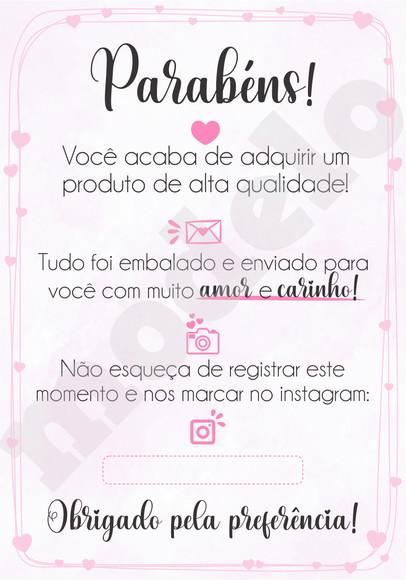 Cartão Agradecimento ao Cliente