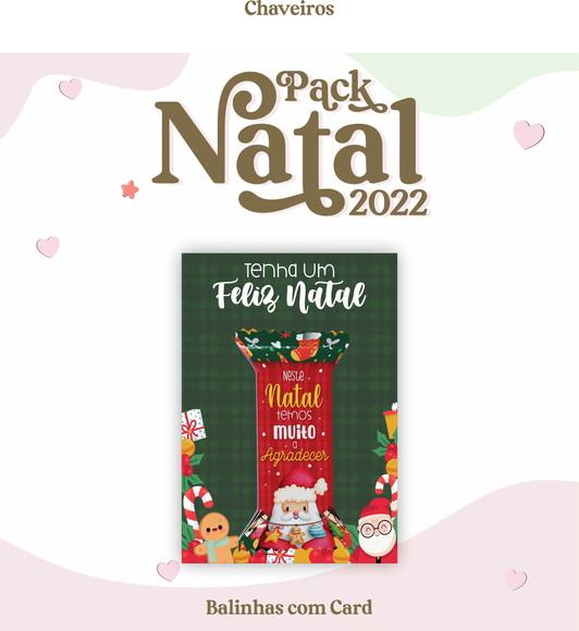 Cartão com Bala Natal