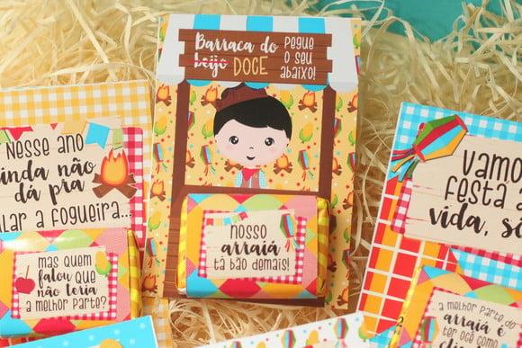 Cartão com Paçoca Festa Junina