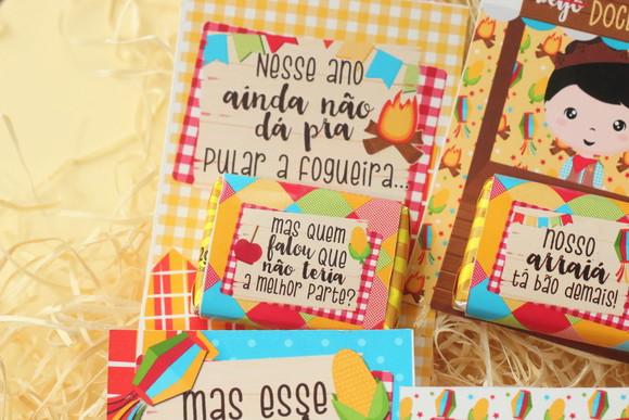 Cartão com Paçoca Festa Junina