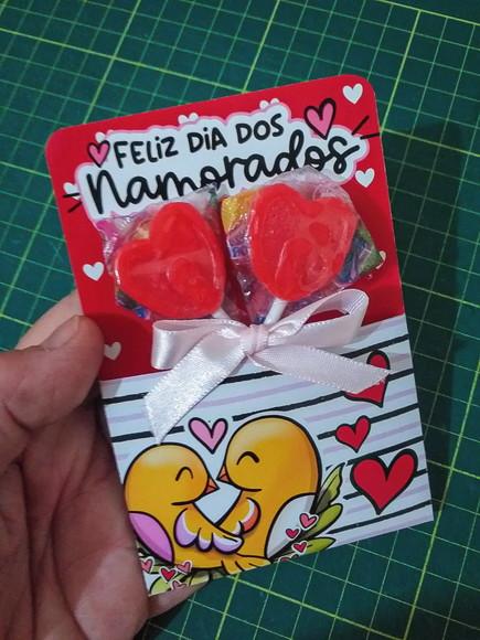 Cartão Porta Lápis Dia dos Namorados