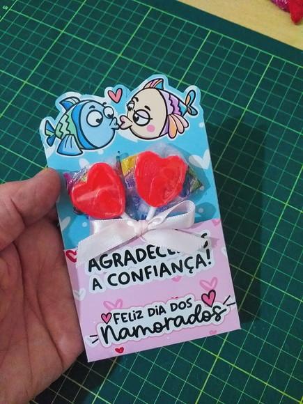 Cartão Porta Lápis Dia dos Namorados