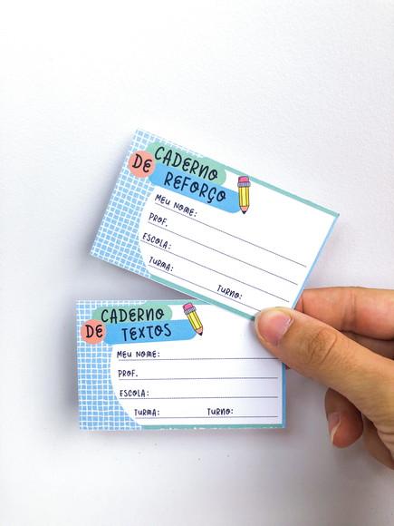 Etiquetas Escolar Simples