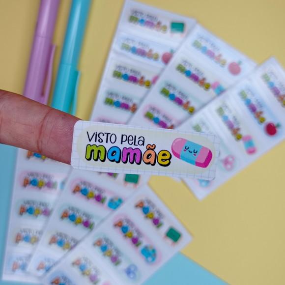 Etiquetas Escolar Visto pela Mamãe