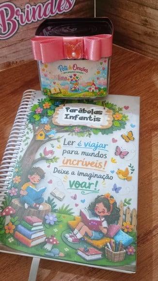 Kit Potinho da Fé e Livro Parabolas