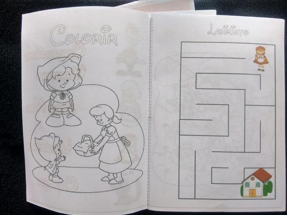 Livro Colorir Chapeuzinho Vermelho