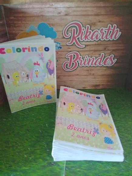 Livro Colorir Galinha