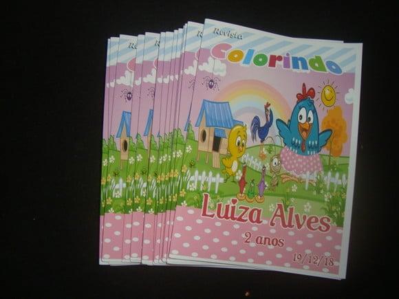 Livro Colorir Galinha