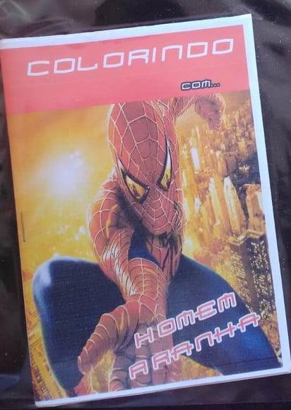Livro Colorir Homem Aranha