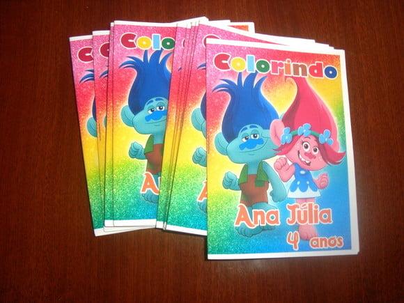 Livro Colorir Trolls