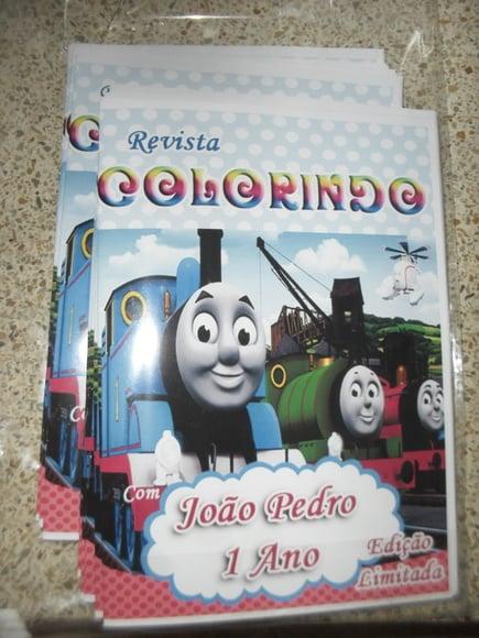 Livro Colorir Thomas e Seus Amigos