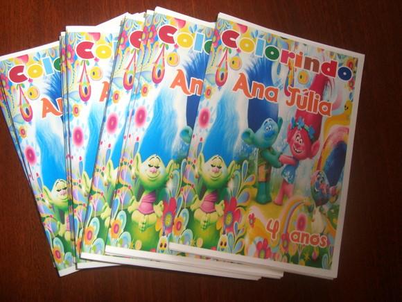 Livro Colorir Trolls
