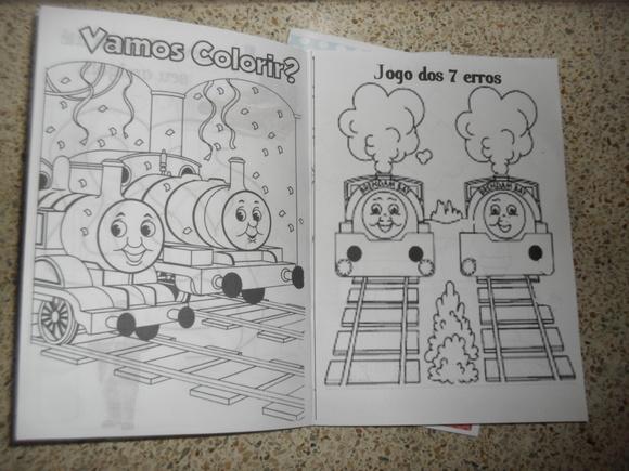 Livro Colorir Thomas e Seus Amigos