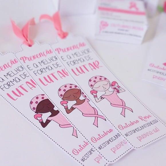 Outubro Rosa-marca Páginas Personalizado