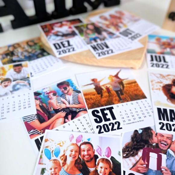 Polaroid Calendário - Foto Imã Calendário2023