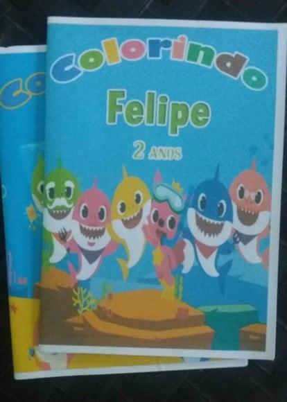 Revista Colorir Baby Shark