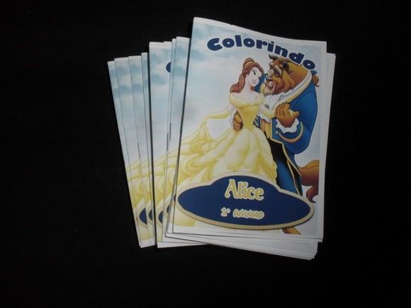 Revista Colorir Bela e a Fera