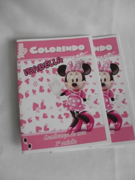 Revista Colorir Minie Rosa
