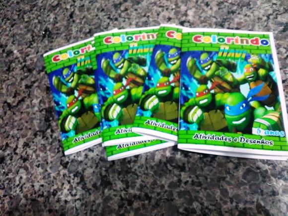 Revista Colorir Tartaruga Ninja