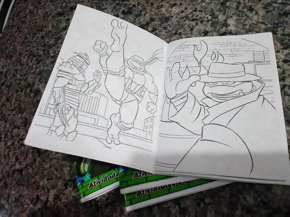 Revista Colorir Tartaruga Ninja