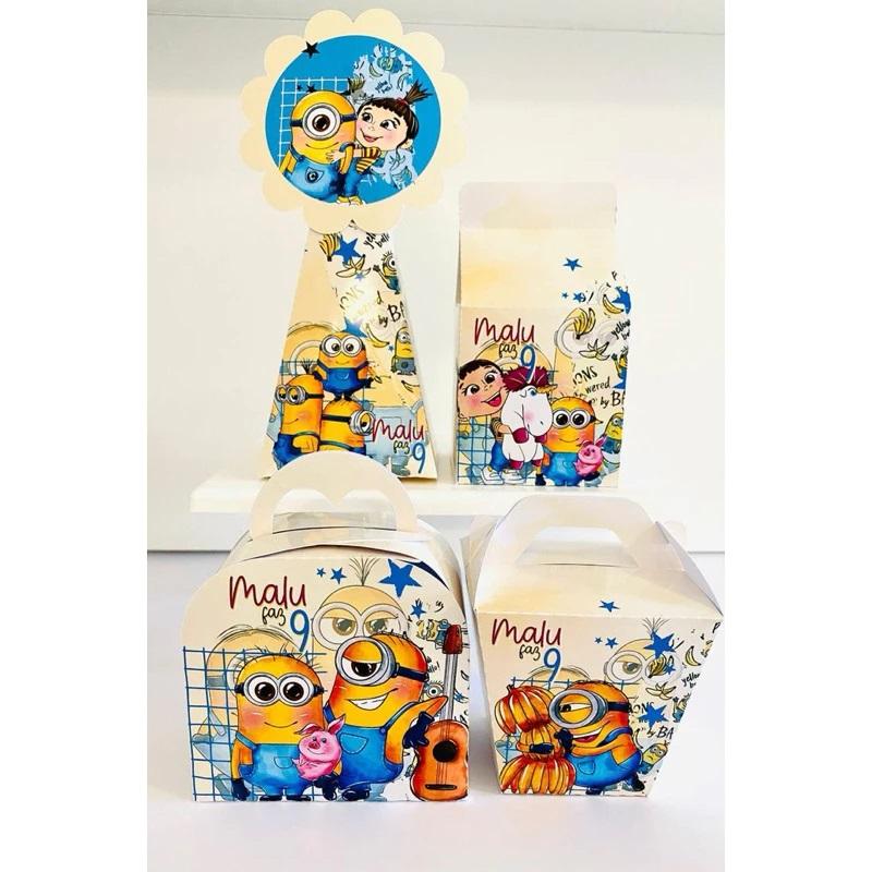 PEGUE E MONTE Kit Personalizado Minions  Lembrancinhas para Festa