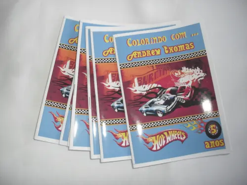 Mini Livro Colorir Carros