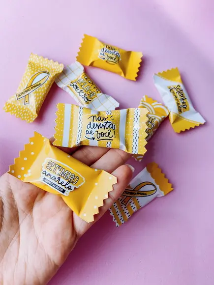 Bala Personalizada Setembro Amarelo