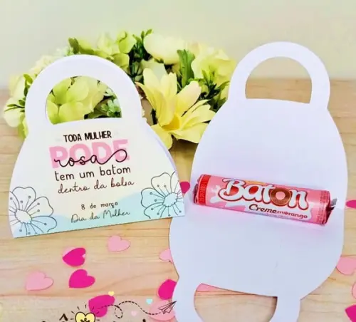 Bolsinha Dia das Mulheres Porta Batom