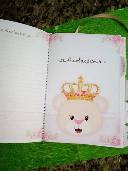 Caderneta de Vacinação Ursinha Princesa