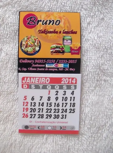 Calendário Geladeira 2019