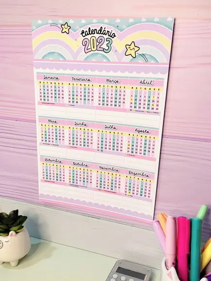 Calendário Geladeira 2023