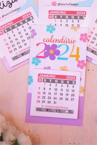 Calendário Geladeira 2024