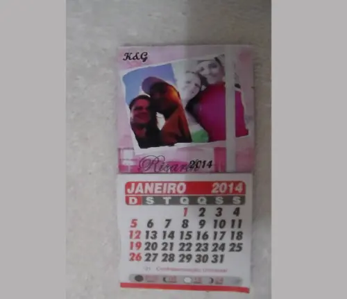 Calendário Geladeira Casal 2019