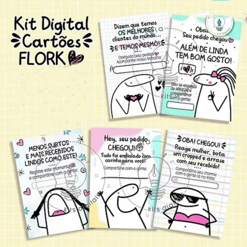 Cartão Agradecimento ao Cliente Flork