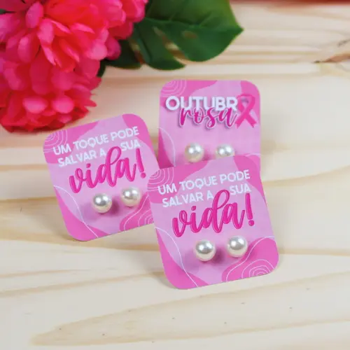 Cartão Brinco Outubro Rosa