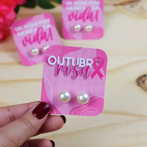 Cartão Brinco Outubro Rosa
