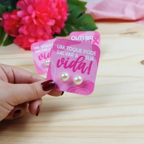 Cartão Brinco Outubro Rosa