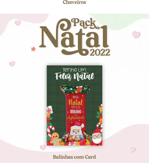 Cartão com Bala Natal