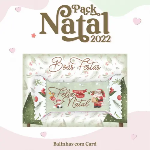 Cartão com Bala Natal