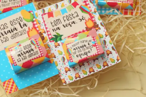 Cartão com Paçoca Festa Junina