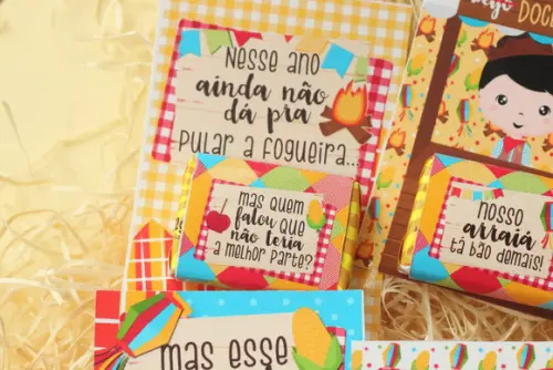 Cartão com Paçoca Festa Junina