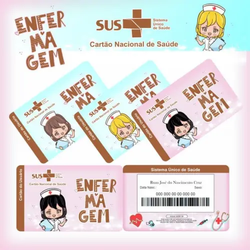 CARTÃO DO SUS PERSONALIZADO PROFISSÃO
