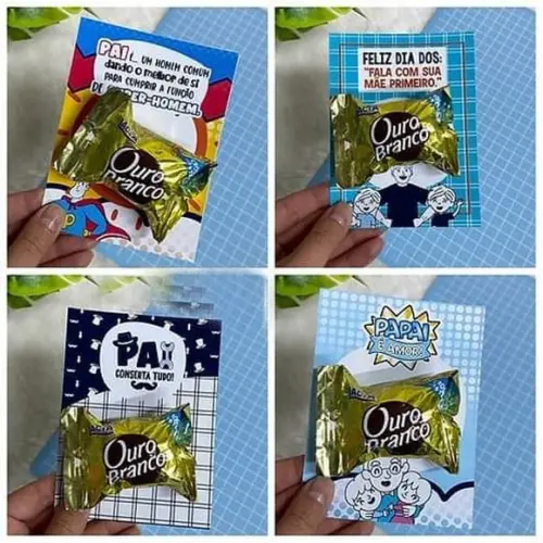 Cartão para Bombom Dia dos Pais