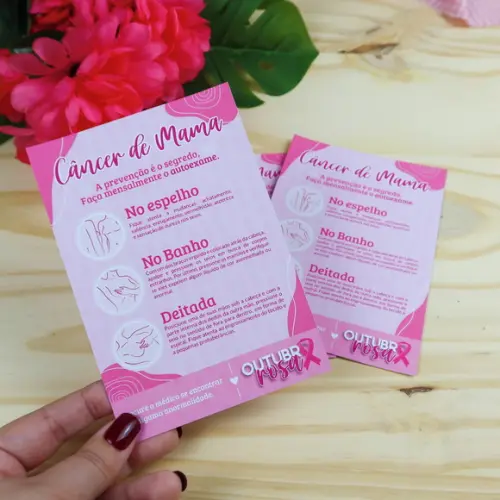 Cartão Outubro Rosa Campanha