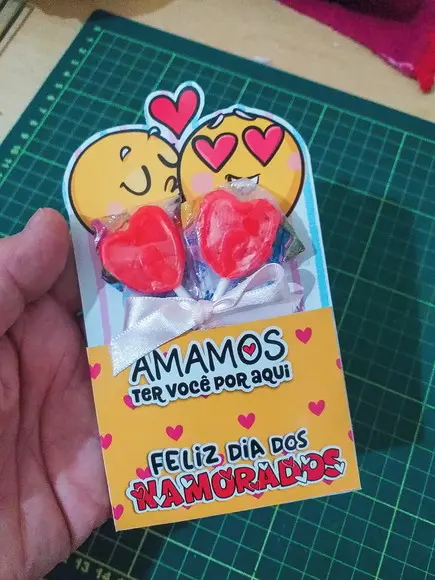 Cartão Porta Lápis Dia dos Namorados