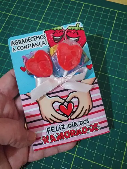 Cartão Porta Lápis Dia dos Namorados