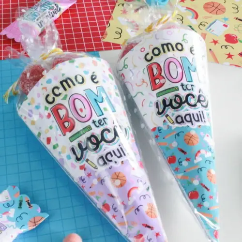 Cone para Doce Volta as Aulas
