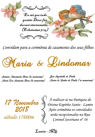 Convite Digital Casamento